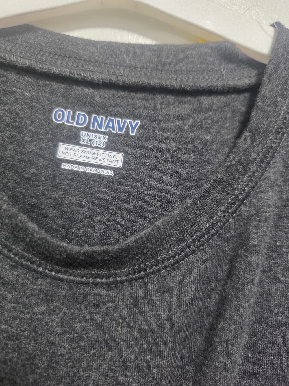 Old Navy Charcoal Crewneck Tee with Blue Logo